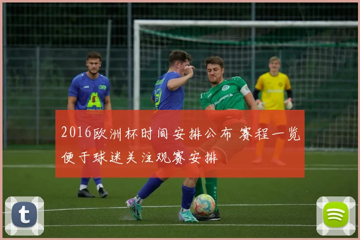2016欧洲杯时间安排公布 赛程一览便于球迷关注观赛安排